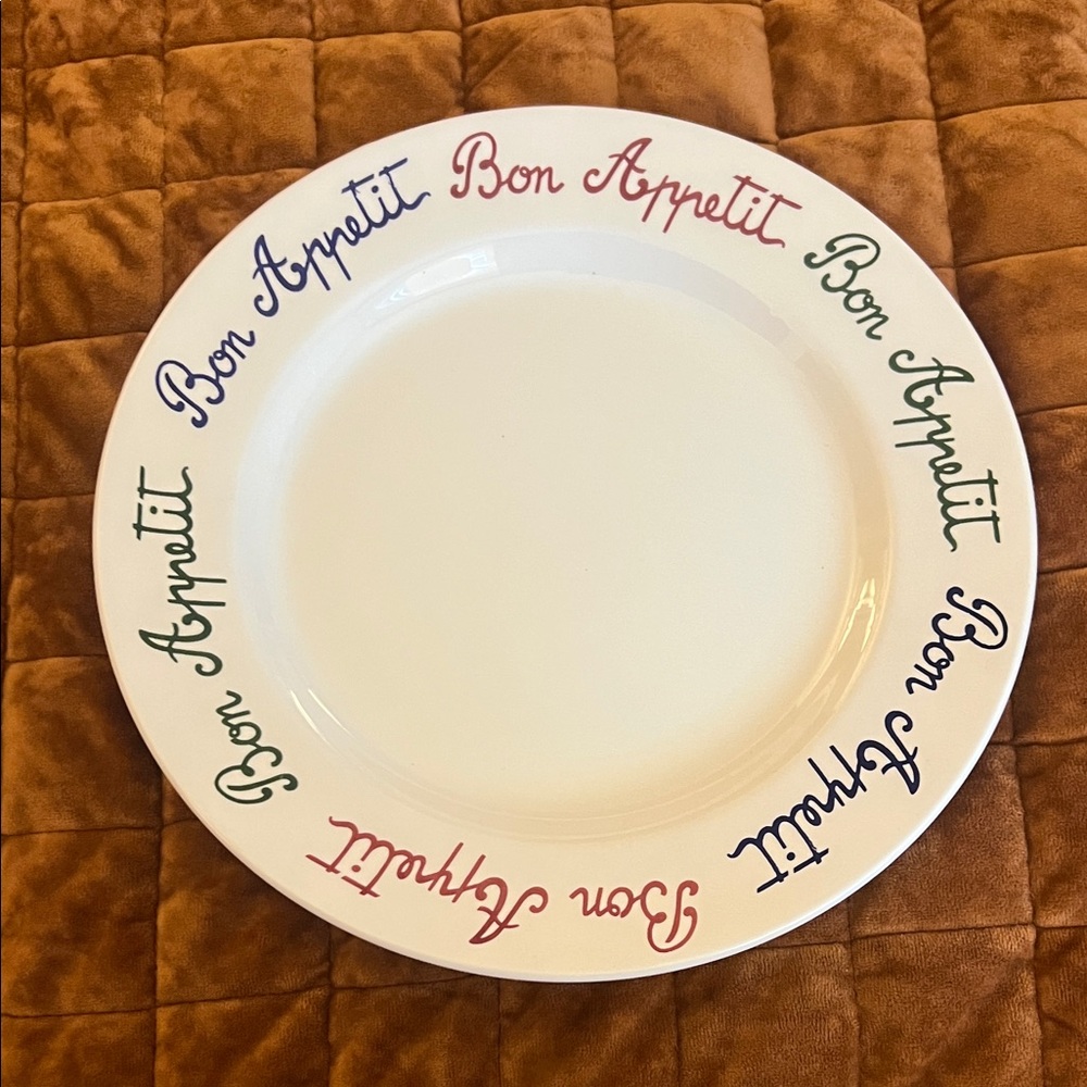 ☀️3/$20 “Bon Appetit” Plate